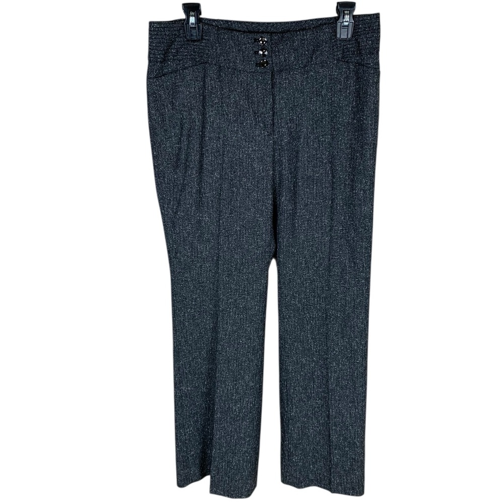 LAST CHANCE! WHBM Gray Heathered Legacy Modern Bootcut Trouser Pants Size 10R